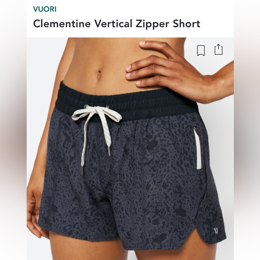 Vuori Clementine vertical zipper short size XL